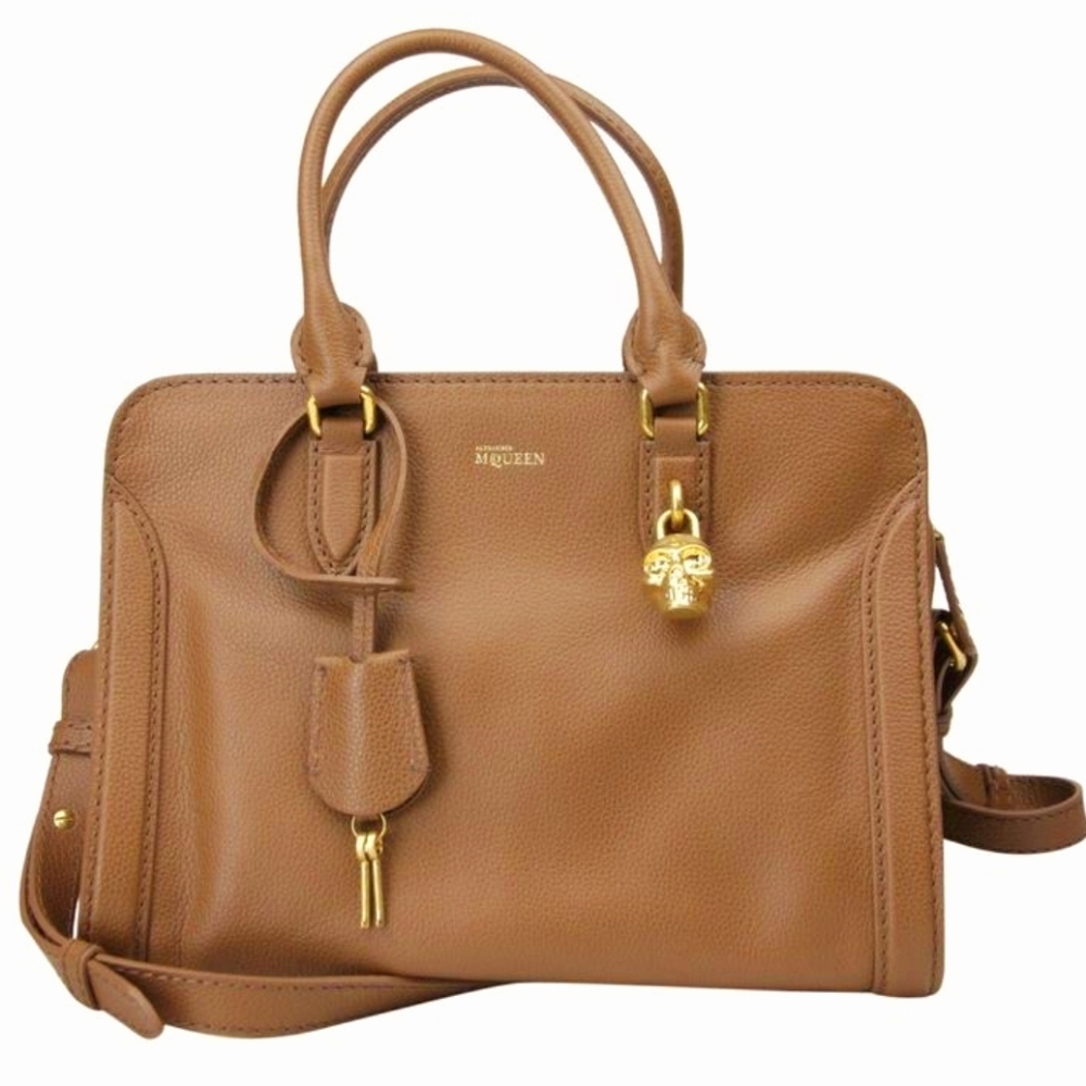 Alexander McQueen Cuoio Calf Medium Skull Handbag